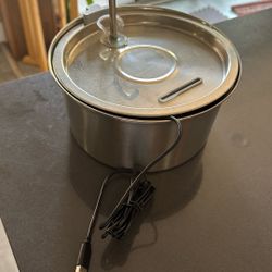 Steel Cat Water Fountain