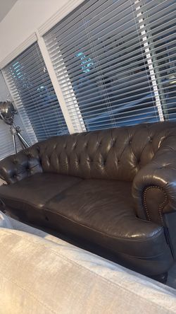 Chesterfield Style Gray Sofa