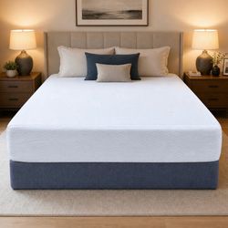 Queen Size Memory Foam Mattress W/Box Spring