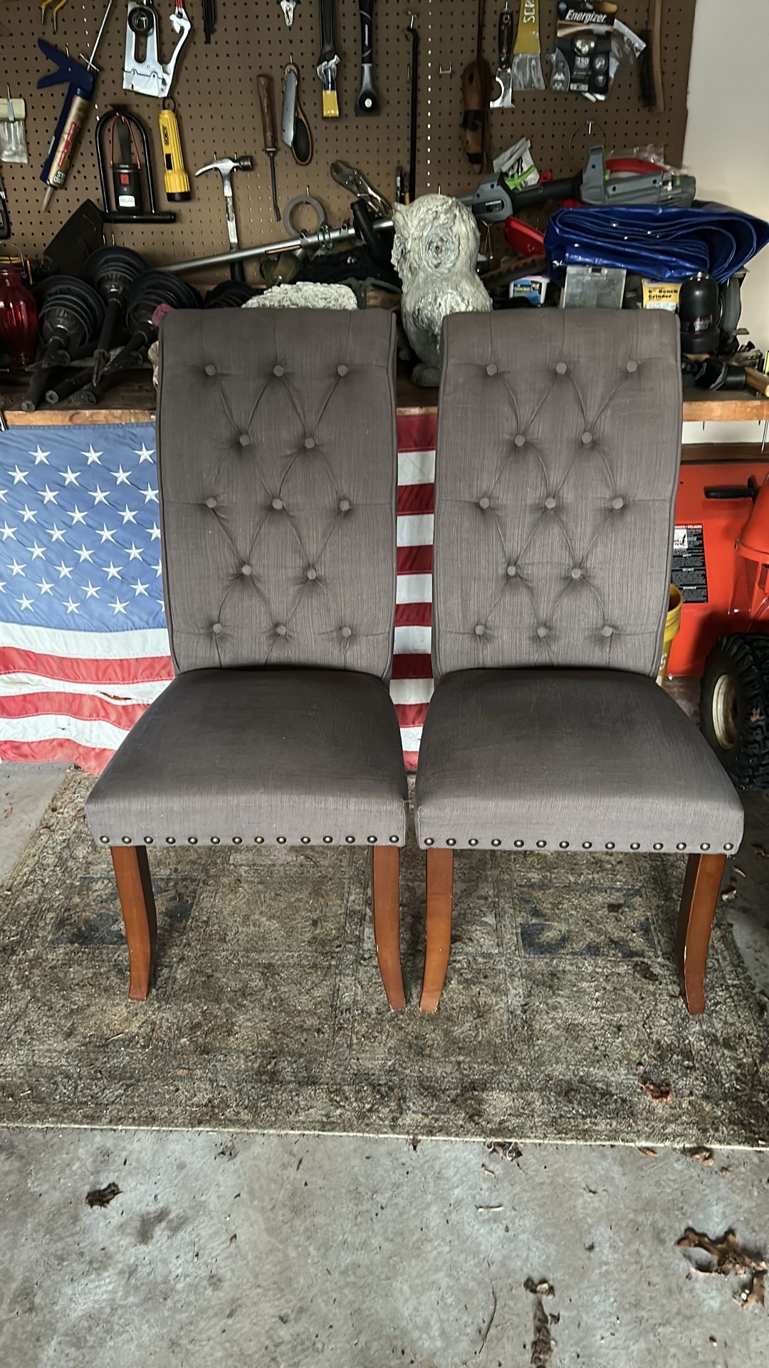 2 upholstered chairs