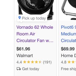 Vornado Model 62 Full Room Fan