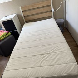 Twin Bed With Led + Mattress (See breakdown below)