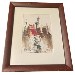 Abstract Cityscape Painting 11 X 9