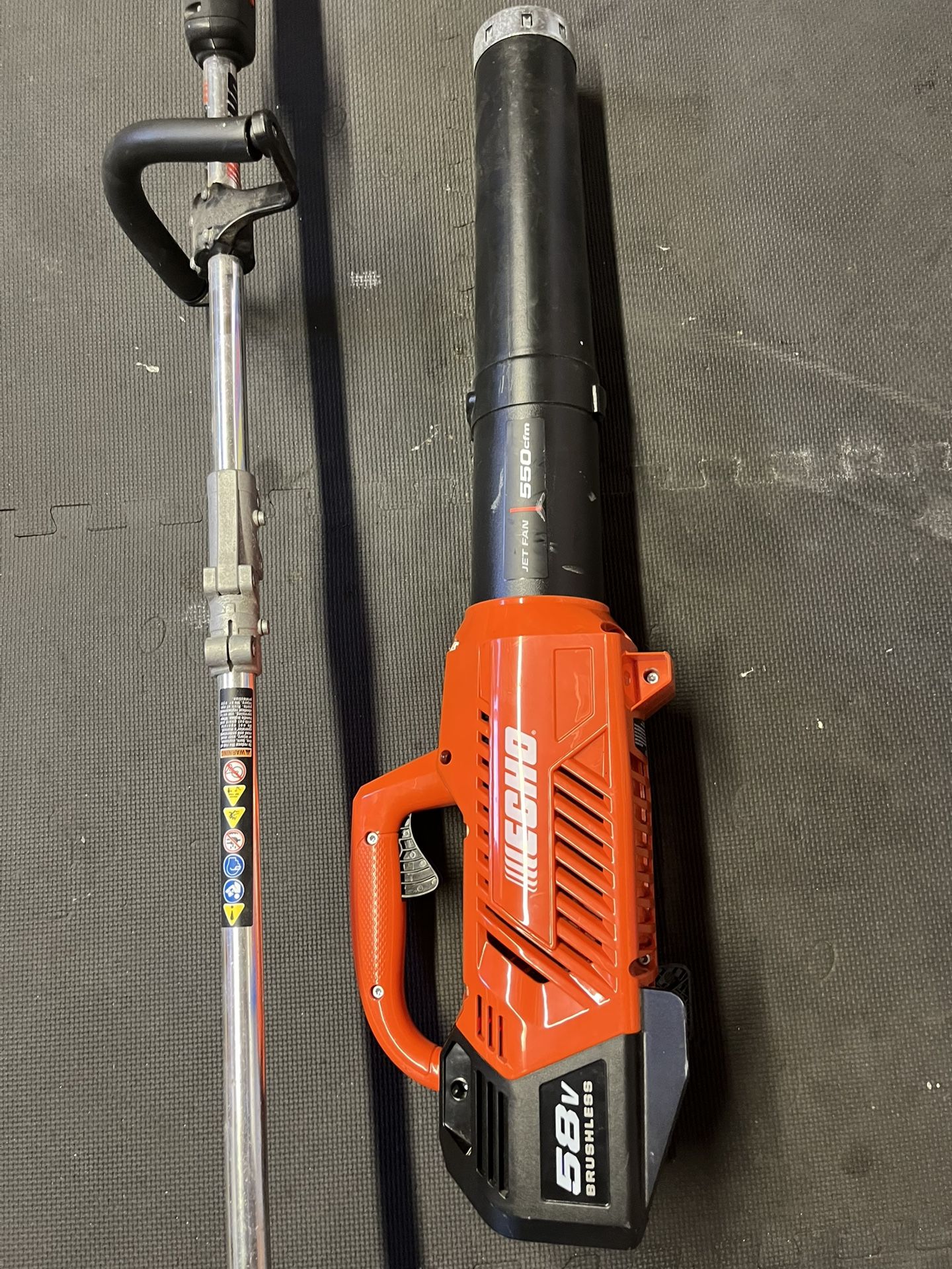 ECHO 58V Leaf Blower, String Trimmer And Battery Charger