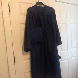 NEW Men’s Or women’s Jostens Graduation Robe w Cap - Blue
