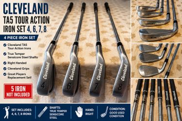 Cleveland TA5 Tour Action Iron Set 4 6 7 8 9 RH True Temper Sensicore Steel