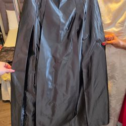 Metallic grey skirt