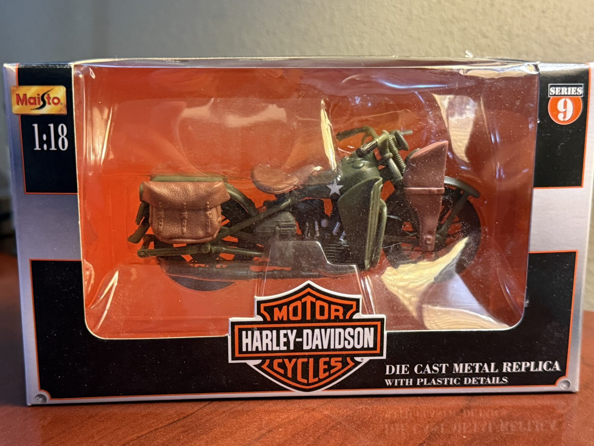 Harley Davidson 1942 Wla Flathead Maisto Diecast Metal Model