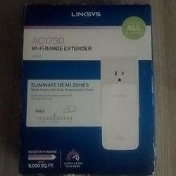 LINKSYS WI-FI RANGE EXTENDER AC1750 RE6800
