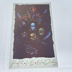 Iron On Heat Transfer  Good For T-shirts Sweaters Jackets T Shirt Design Size Is About 14x9 Friends #420