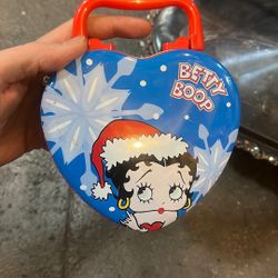 Betty Boop Christmas Heart Tin 