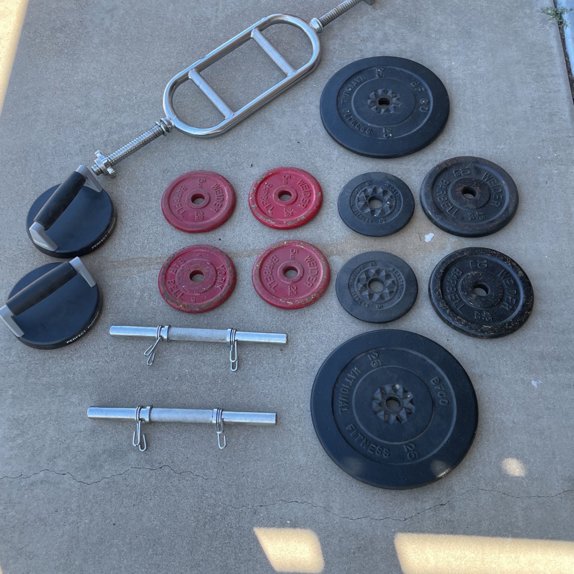Steel Weights And Dumbbells Set