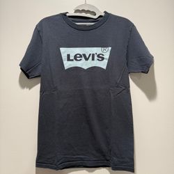 Levi's Logo Graphic T-Shirt Dark Blue Size Small Cotton