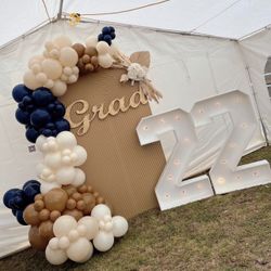 Grad Set Ups Balloon Marquees 