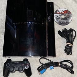 SONY PLAYSTATION 3 PS3 BACKWARDS COMPATIBLE CONSOLE WITH VIDEO GAME & CONTROLLER