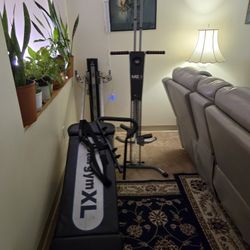 Total Gym  With Palate Bar ;And Maxi Climber 