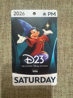 D23 2026 – Saturday Afternoon Only Fan Pass/Badge/Ticket