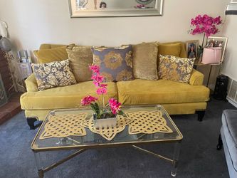 Glam microfiber velvet furniture of America sofa