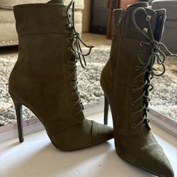 Green Miss Lola Boots