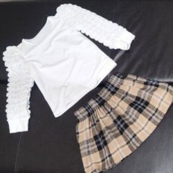 New Toddler Girl Set.  Skirt  & Shirt, 3T