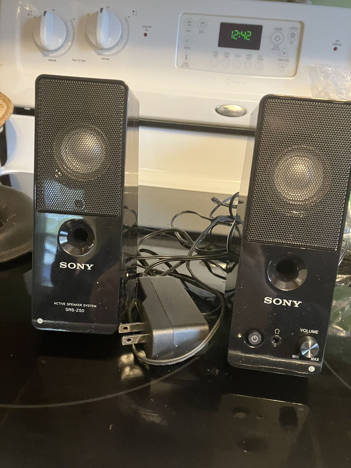 Sony Plug In Preamplified Speakers