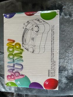 Electric Balloon Pump in Box