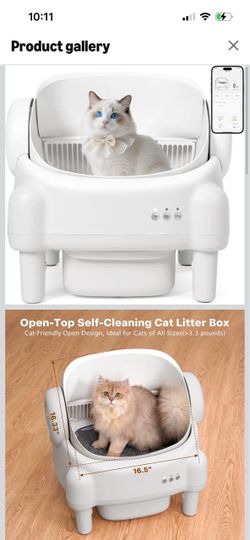Brand New Smart Automatic Self-Cleaning Cat Litter Box – WiFi/App Control – Model M5