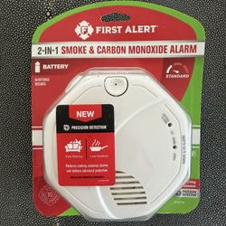 NEW First Alert 2 in 1 Smoke & Carbon Monoxide Alarm Monitor, fire