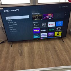 ONN 65INCH SMART TV WITH REMOTE MODEL # 100012587