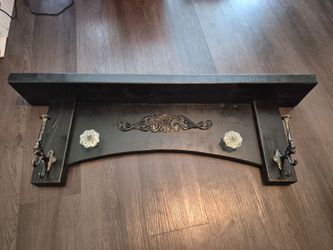 Black wall shelf
