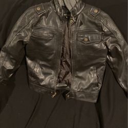 Boys 10/12 Leather Jacket