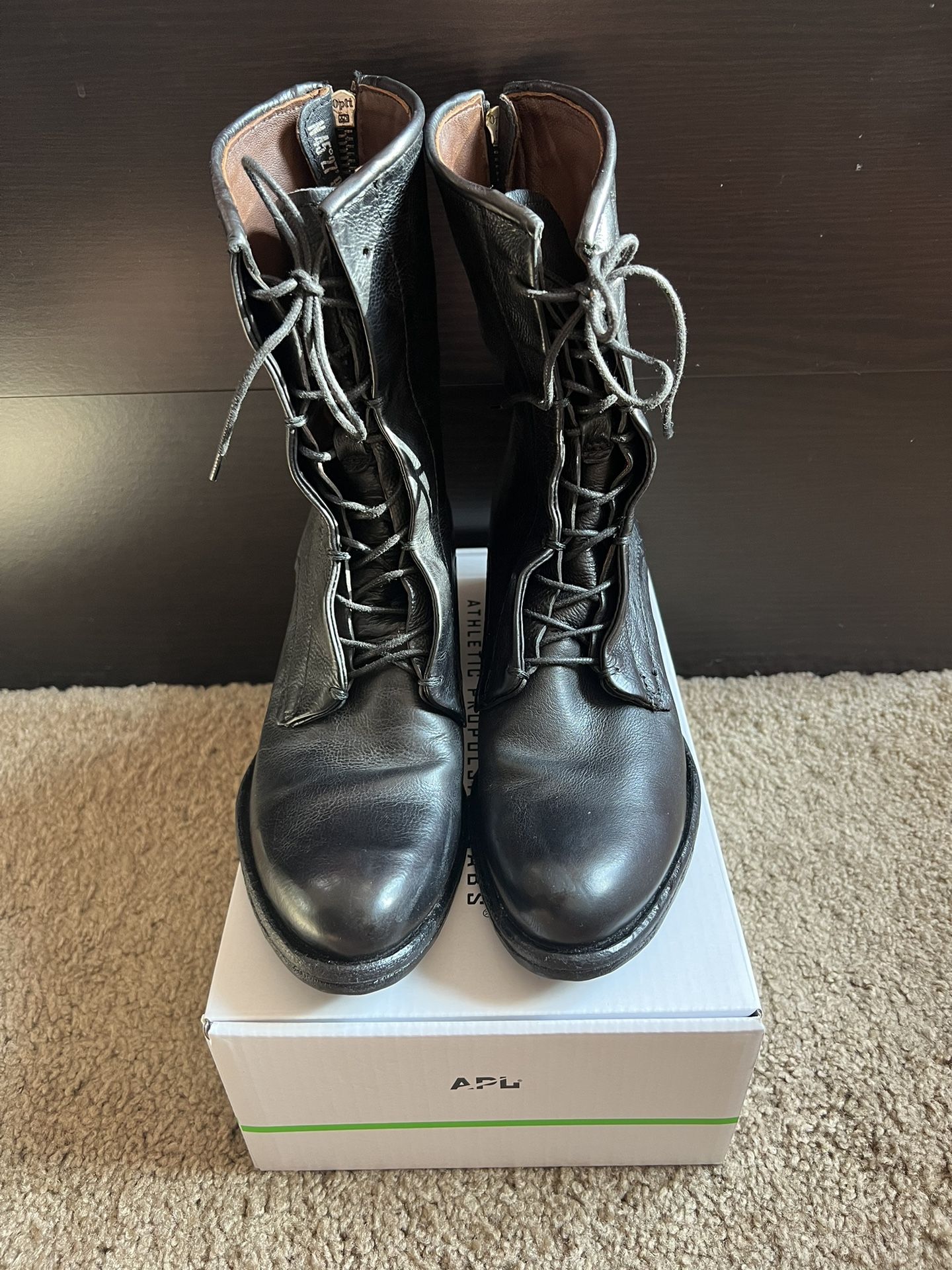 Free People x A.S.98 Ryder Leather Women’s Combat Boots Size 37 / 7