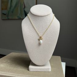 Pearl Charm Necklace 16” ( firm on price )