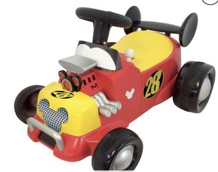 Kiddieland Disney Mickey Mouse Roadster Formula Racer Sound Activity Ride-On