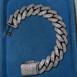 16MM Moissanite Cuban Bracelet