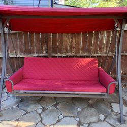 Porch Chair Swing W/ Canopy