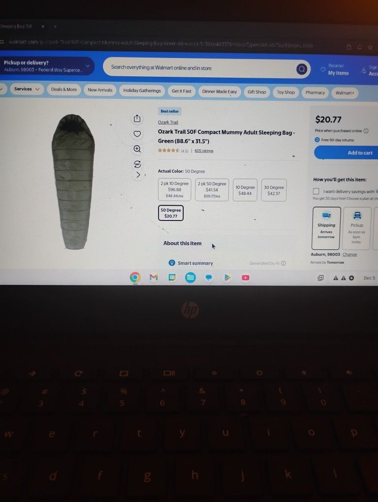 FLASH SALE ADULT MUMMY BAG