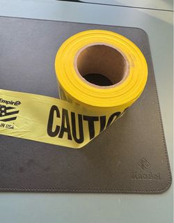 3-Inch Yellow Caution Tape Standard Barricade Tape Used Lots left Great condition