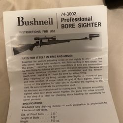 Vintage Bore sighted