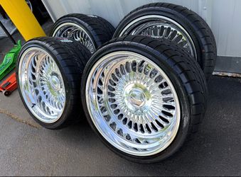 FORD OR CHEVY 5 LUG -NEW 20x11 polished wheels with atturo tires