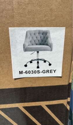 Vanity Chair (Grey)  BRAND NEW!!  NEGOTIABLE
