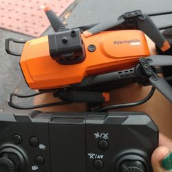 Orange Drone Built In Camera