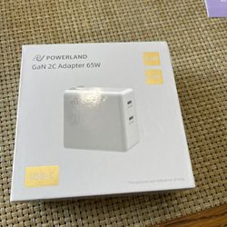 MacBook USB C Charger 65W. Fast Charger Adapter, Dual USB C Ports Foldable Compact Charger for MacBook Pro/Air, iPad Pro, Google Pixelbook, iPh