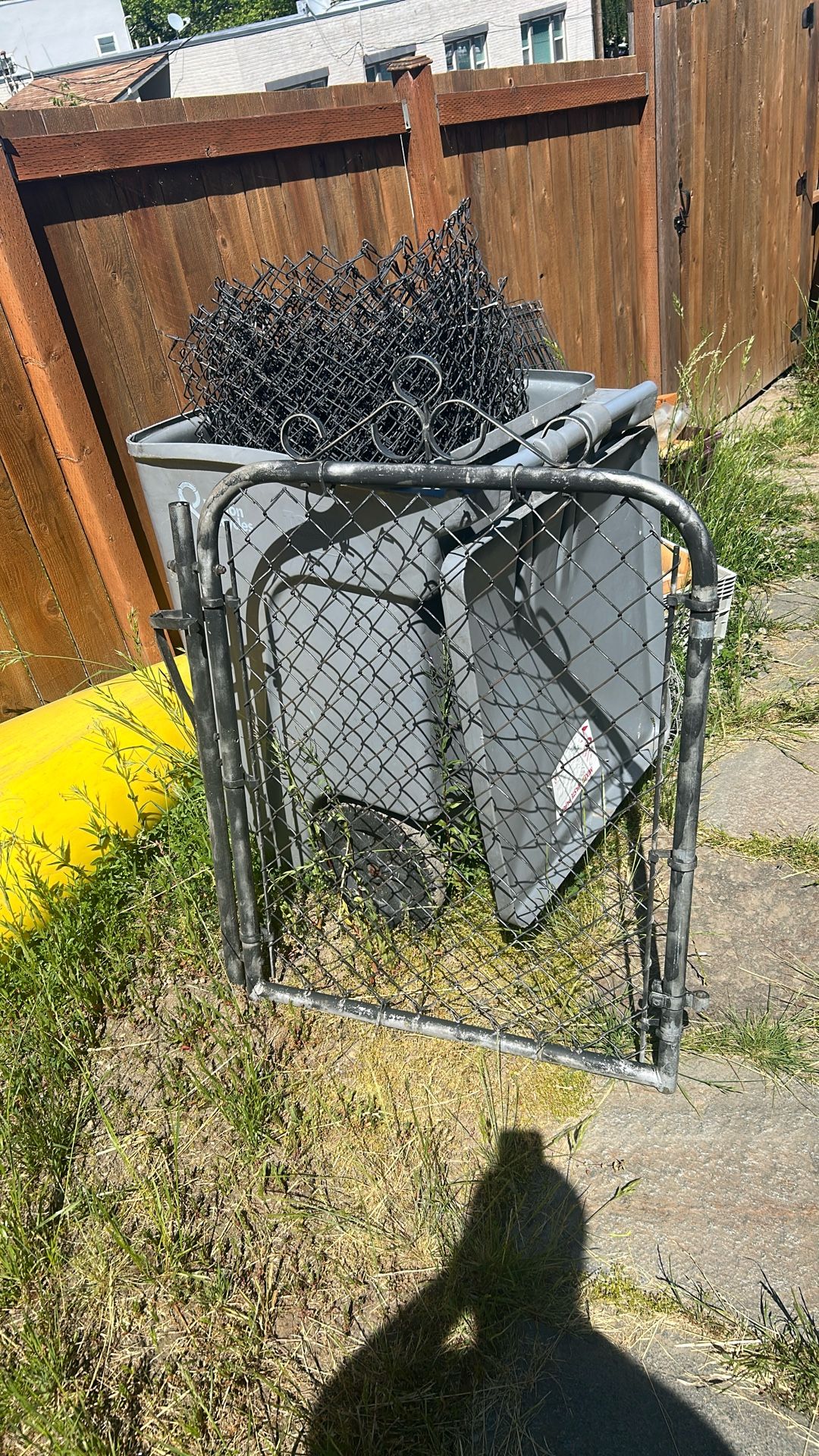 3’ Cyclone Fencing Approximately 60’ With Gate