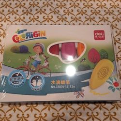Leven Deli Washable Crayons Set for Toddlers - Non-Toxic, Multicolor, Easy Grip 