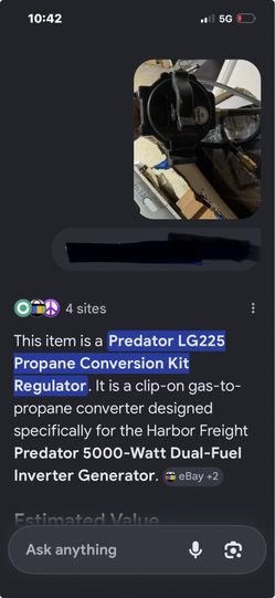 Propane conversion kit