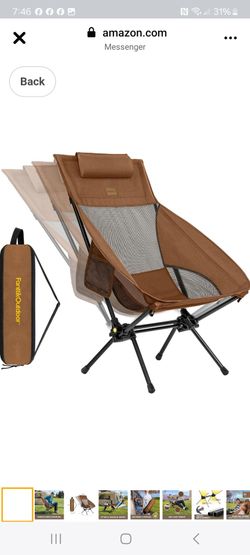 Awesome camping chair great for camping Hiking fishing weight capacity 280lbs new in box pick up in pomona $45