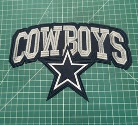Iron On Cowboys Patch 11”x 7”