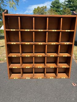 Pottery Barn Handcrafted Wooden Cubby Display