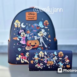 Mickey Mouse and Friends Halloween Backpack Set